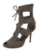 Louis Vuitton Suede Cutout Accent Gladiator Sandals