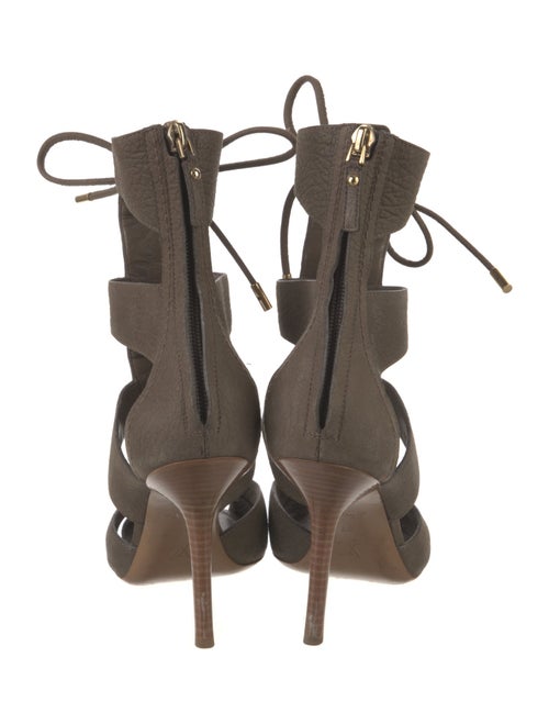 Louis Vuitton Suede Cutout Accent Gladiator Sandals