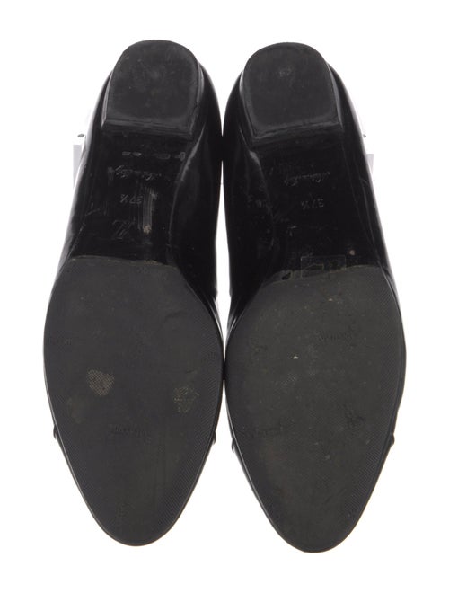 Louis Vuitton Patent Leather Chain-Link Accents Ballet Flats