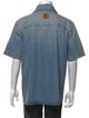 Louis Vuitton 2025 Signature Logo Denim Shirt