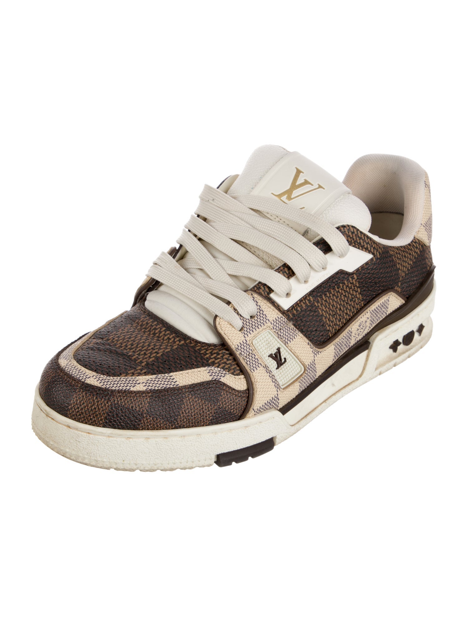 Louis Vuitton Damier Azur Pattern Sneakers