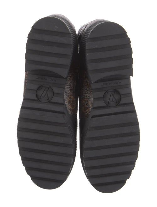 Louis Vuitton LV Monogram Suede Combat Boots