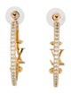 Louis Vuitton Crystal LV Iconic Hoop Earrings