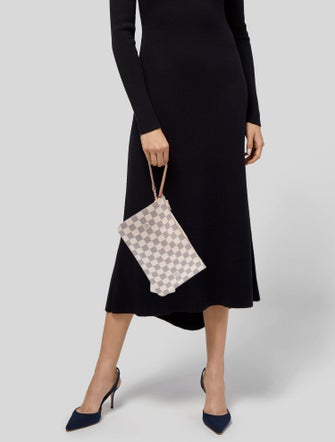 Louis Vuitton Damier Azur Neverfull Pouch