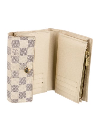 Louis Vuitton 2009 Damier Azur Pattern Alexandra Wallet