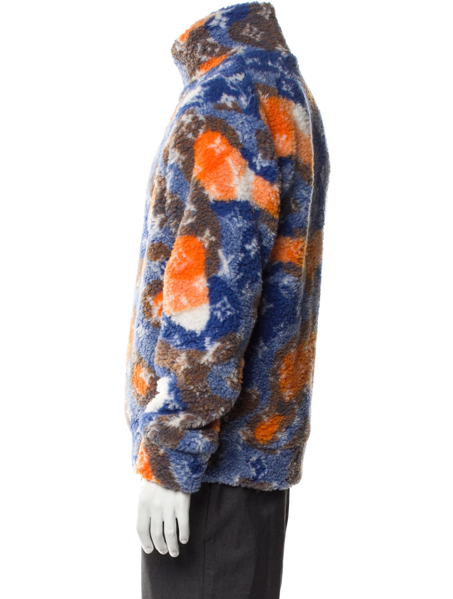 Louis Vuitton 2023 Camo Fleece Denim Jacket w/ Tags