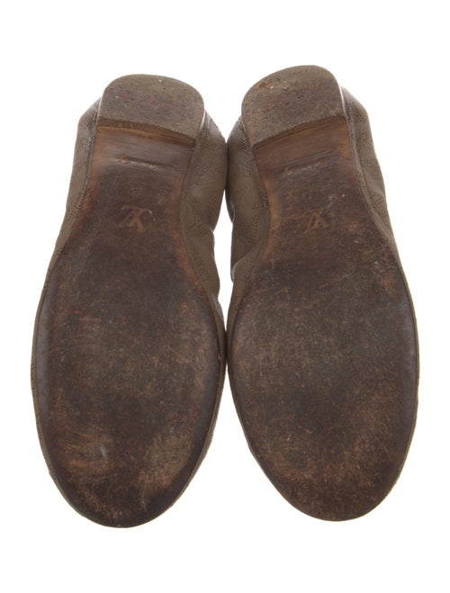 Louis Vuitton LV Monogram Leather Ballet Flats