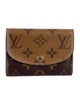 Louis Vuitton LV Monogram Coated Canvas Rosalie Coin Purse