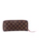 Louis Vuitton Damier Ebene Pattern Coated Canvas Clemence Wallet