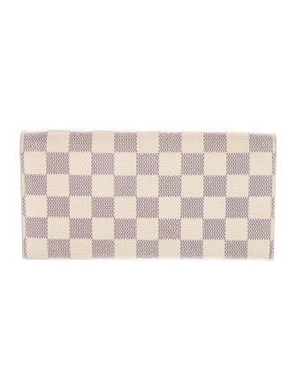Louis Vuitton Damier Azur Pattern Coated Canvas Emilie Wallet
