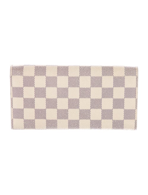 Louis Vuitton Damier Azur Pattern Coated Canvas Emilie Wallet