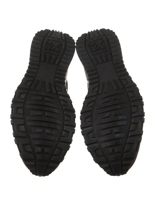 Louis Vuitton Leather Colorblock Pattern Sneakers
