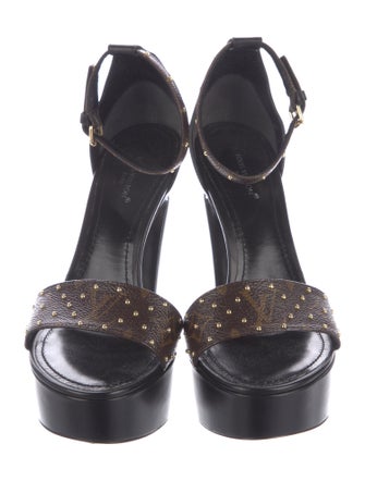 Louis Vuitton LV Monogram Leather Sandals