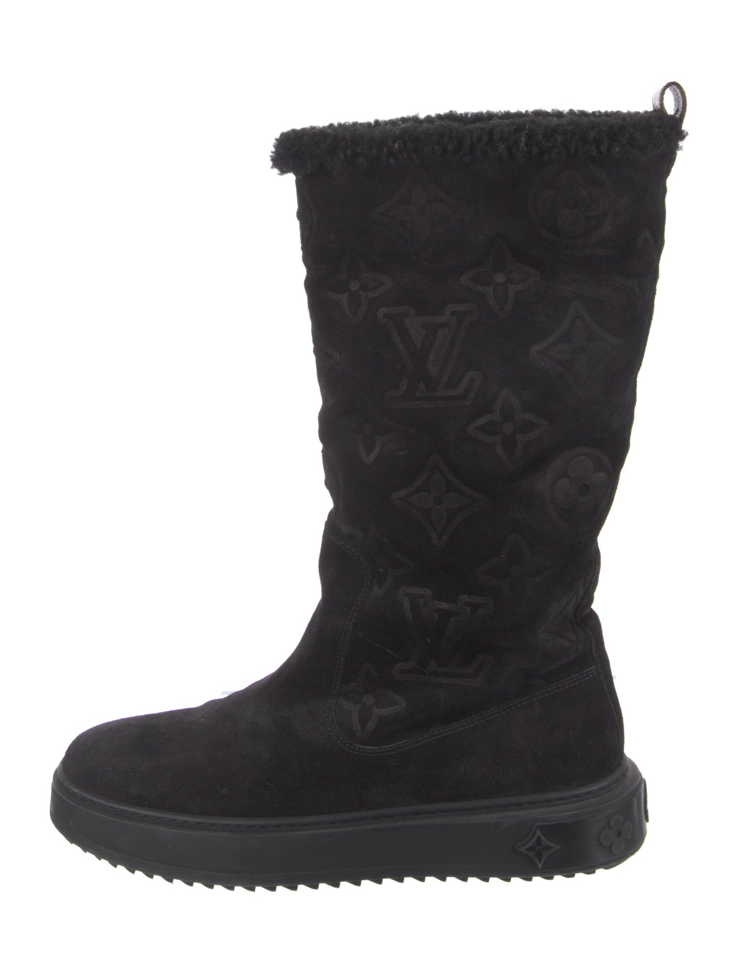 Louis Vuitton LV Monogram Suede Snow Boots