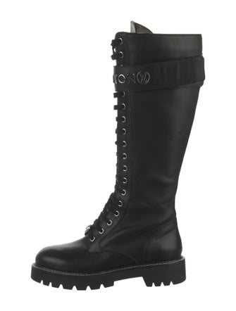 Louis Vuitton LV Monogram Leather Combat Boots