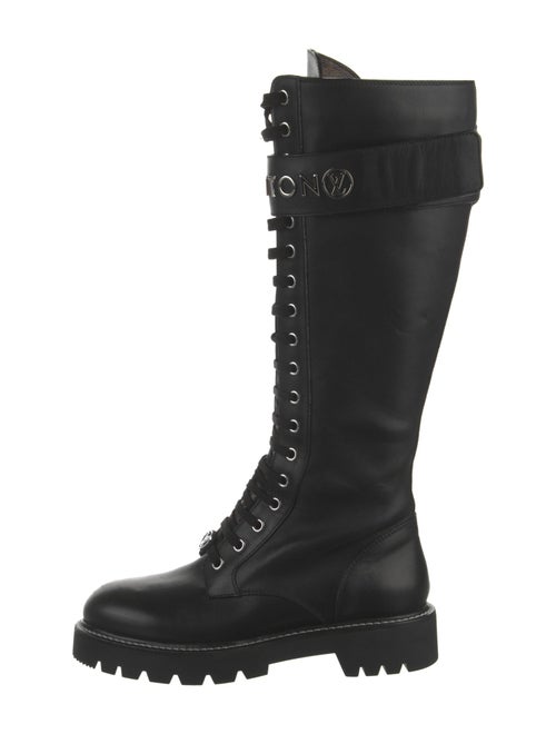 Louis Vuitton LV Monogram Leather Combat Boots