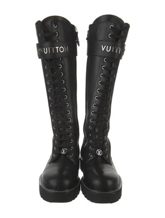 Louis Vuitton LV Monogram Leather Combat Boots