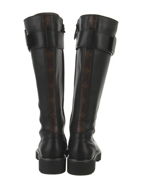 Louis Vuitton LV Monogram Leather Combat Boots