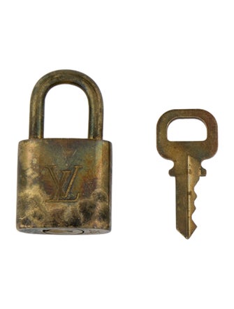 Louis Vuitton Brass Lock & Key Set