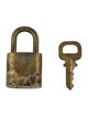 Louis Vuitton Brass Lock & Key Set