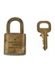 Louis Vuitton Brass Lock & Key Set