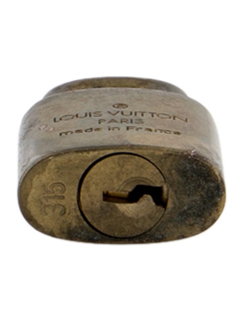 Louis Vuitton Brass Lock & Key Set