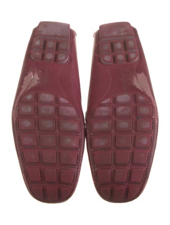 Louis Vuitton Leather Whipstitch Trim Moccasins