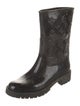 Louis Vuitton Monogram Pattern Rubber Rain Boots