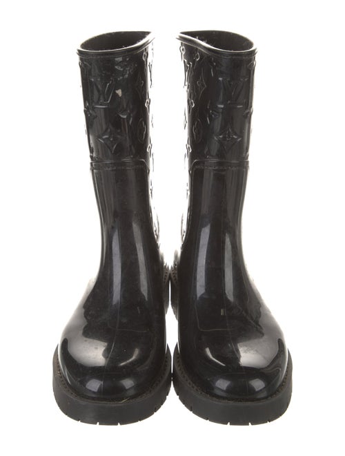 Louis Vuitton Monogram Pattern Rubber Rain Boots