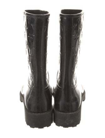 Louis Vuitton Monogram Pattern Rubber Rain Boots