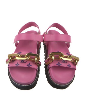 Louis Vuitton LV Monogram Leather Sandals