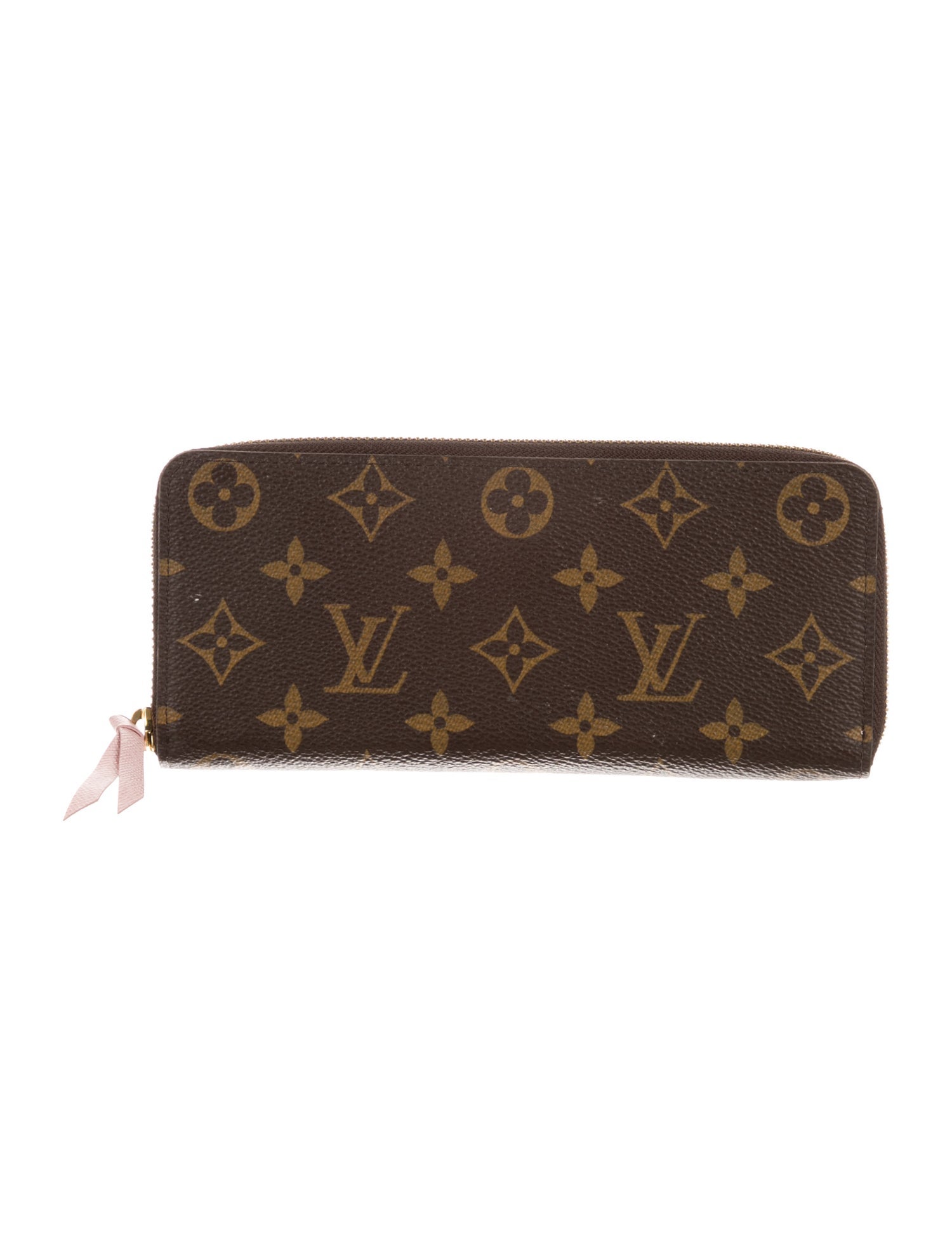 Louis Vuitton LV Monogram Coated Canvas Clemence Wallet