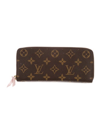 Louis Vuitton LV Monogram Coated Canvas Clemence Wallet