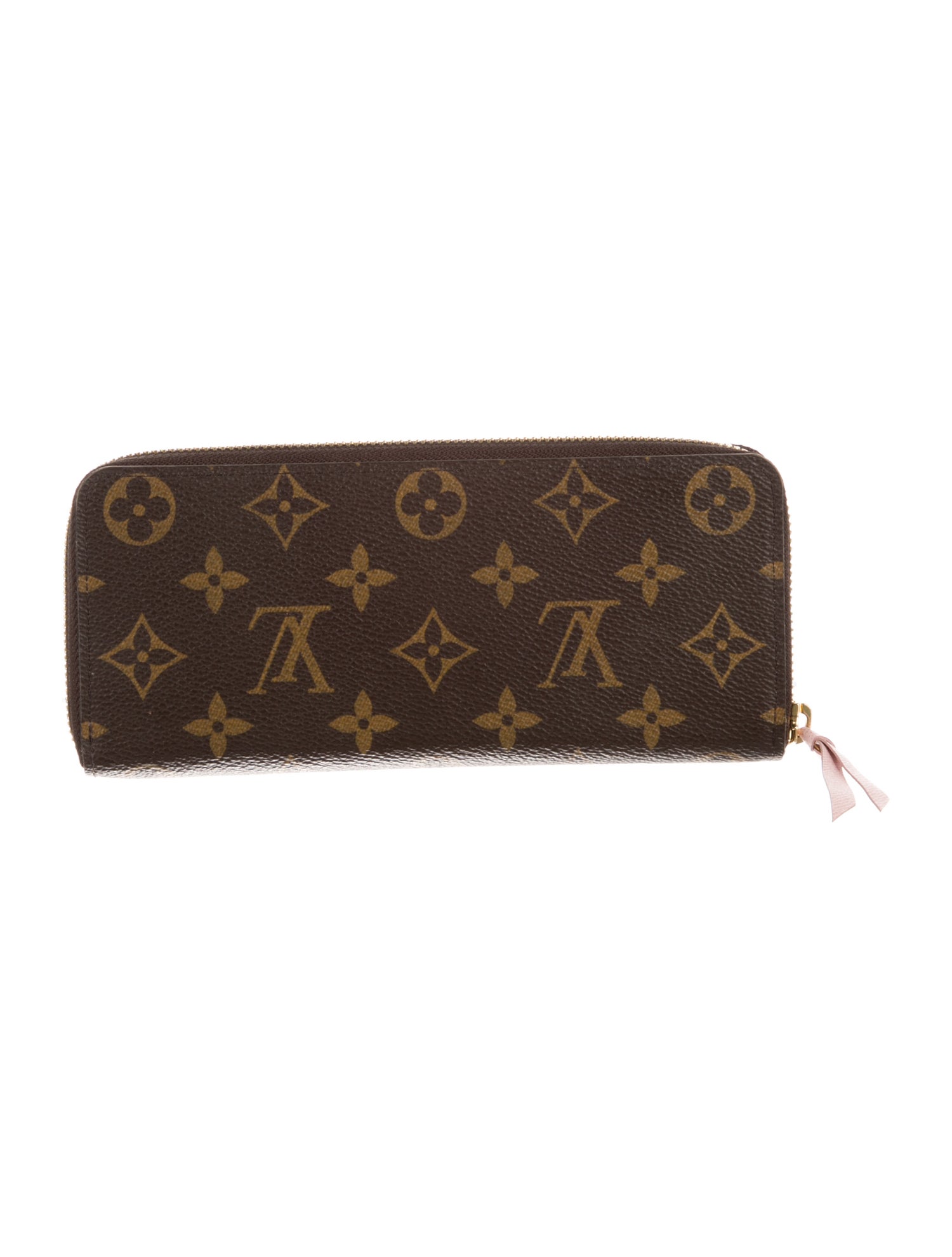 Louis Vuitton LV Monogram Coated Canvas Clemence Wallet