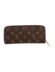 Louis Vuitton LV Monogram Coated Canvas Clemence Wallet