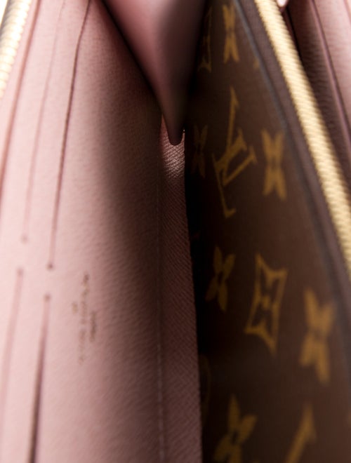 Louis Vuitton LV Monogram Coated Canvas Clemence Wallet