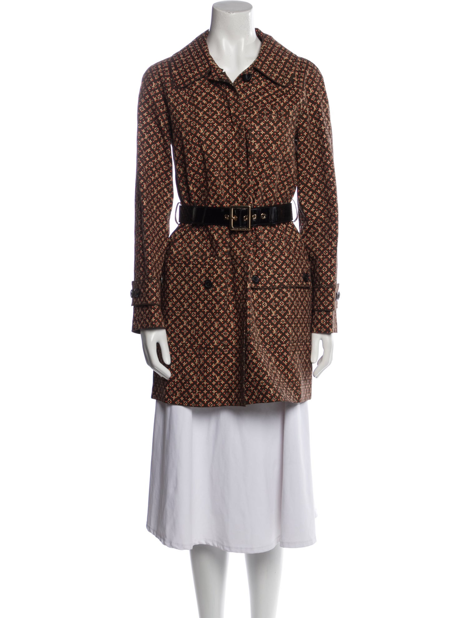 Louis Vuitton Mackintosh Printed Peacoat