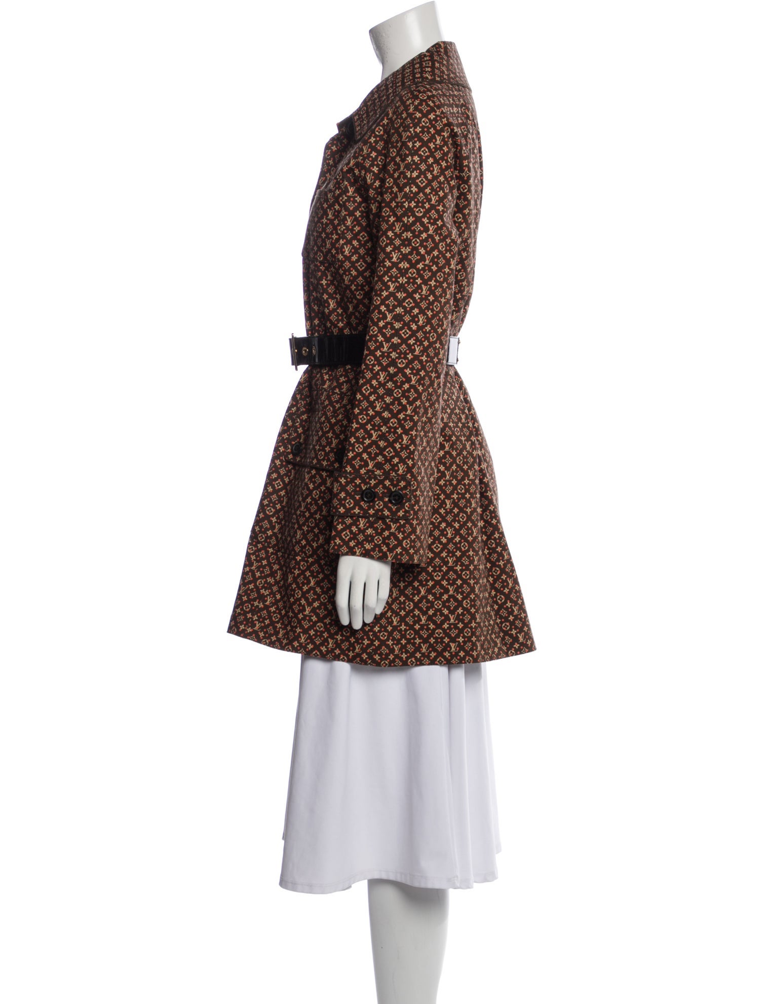 Louis Vuitton Mackintosh Printed Peacoat