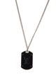 Louis Vuitton Monogram Eclipse Plate Necklace