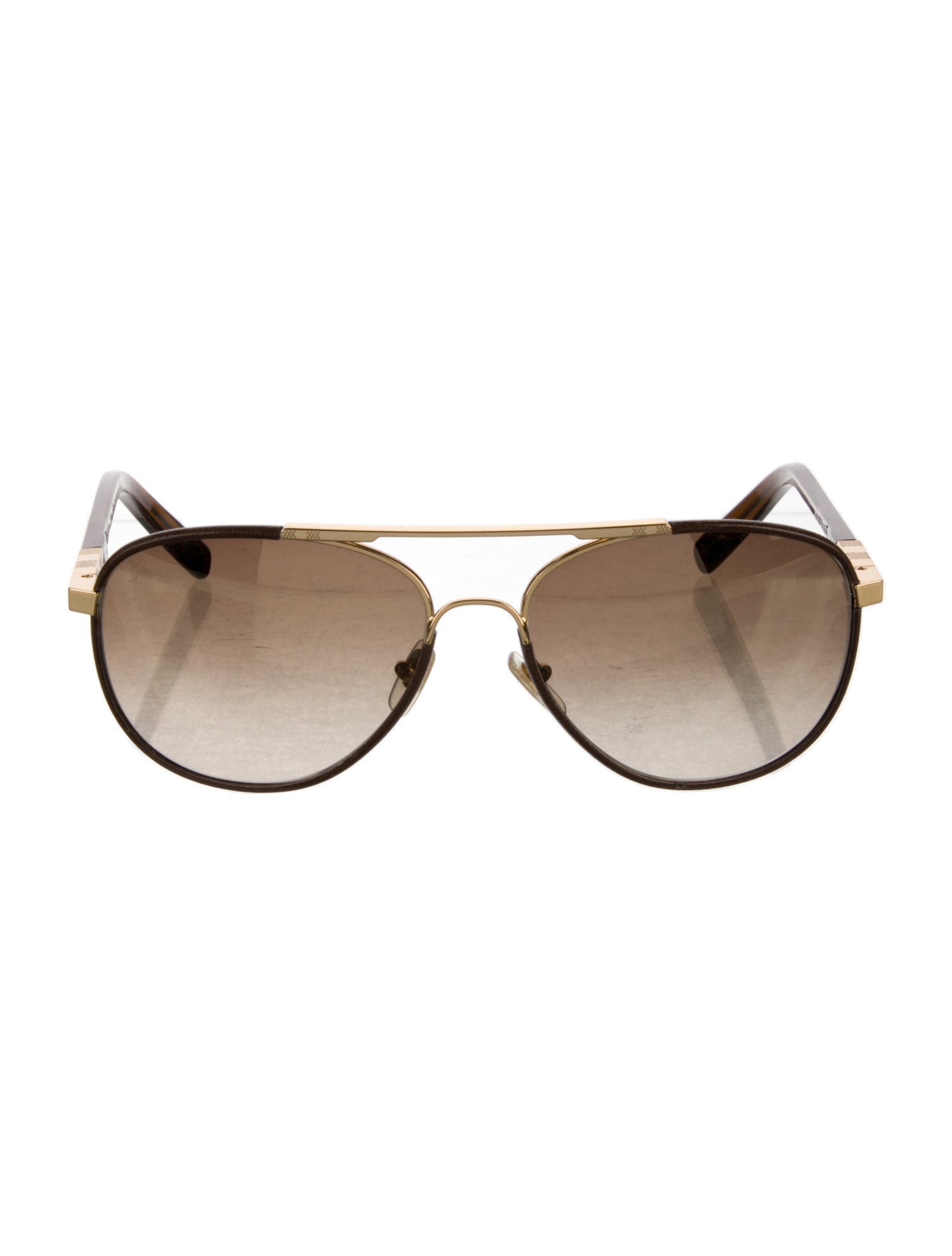 Louis Vuitton 2017 Attraction Damier Aviator Sunglasses