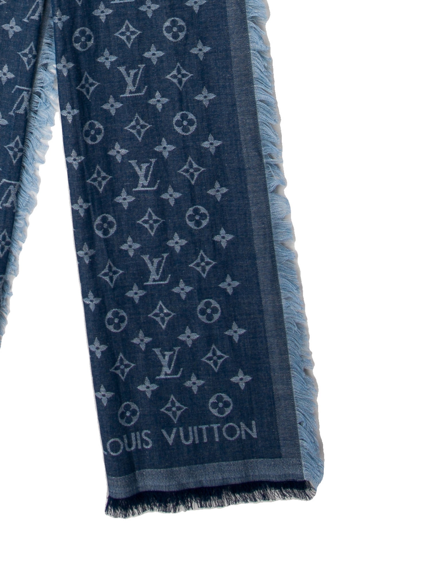 Louis Vuitton Silk Monogram Pattern Shawl