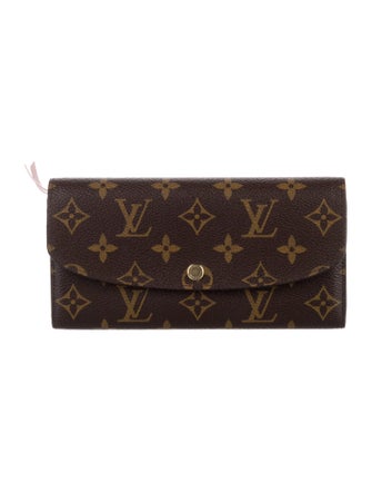 Louis Vuitton LV Monogram Coated Canvas Emilie Wallet