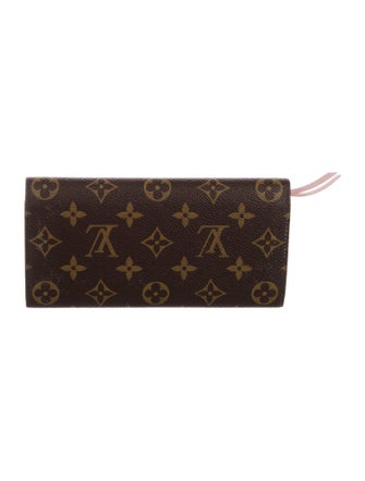 Louis Vuitton LV Monogram Coated Canvas Emilie Wallet