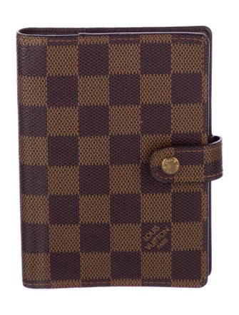 Louis Vuitton Damier Ebene Small Ring Agenda Cover