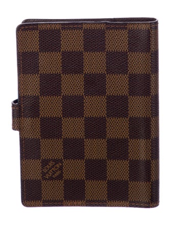 Louis Vuitton Damier Ebene Small Ring Agenda Cover