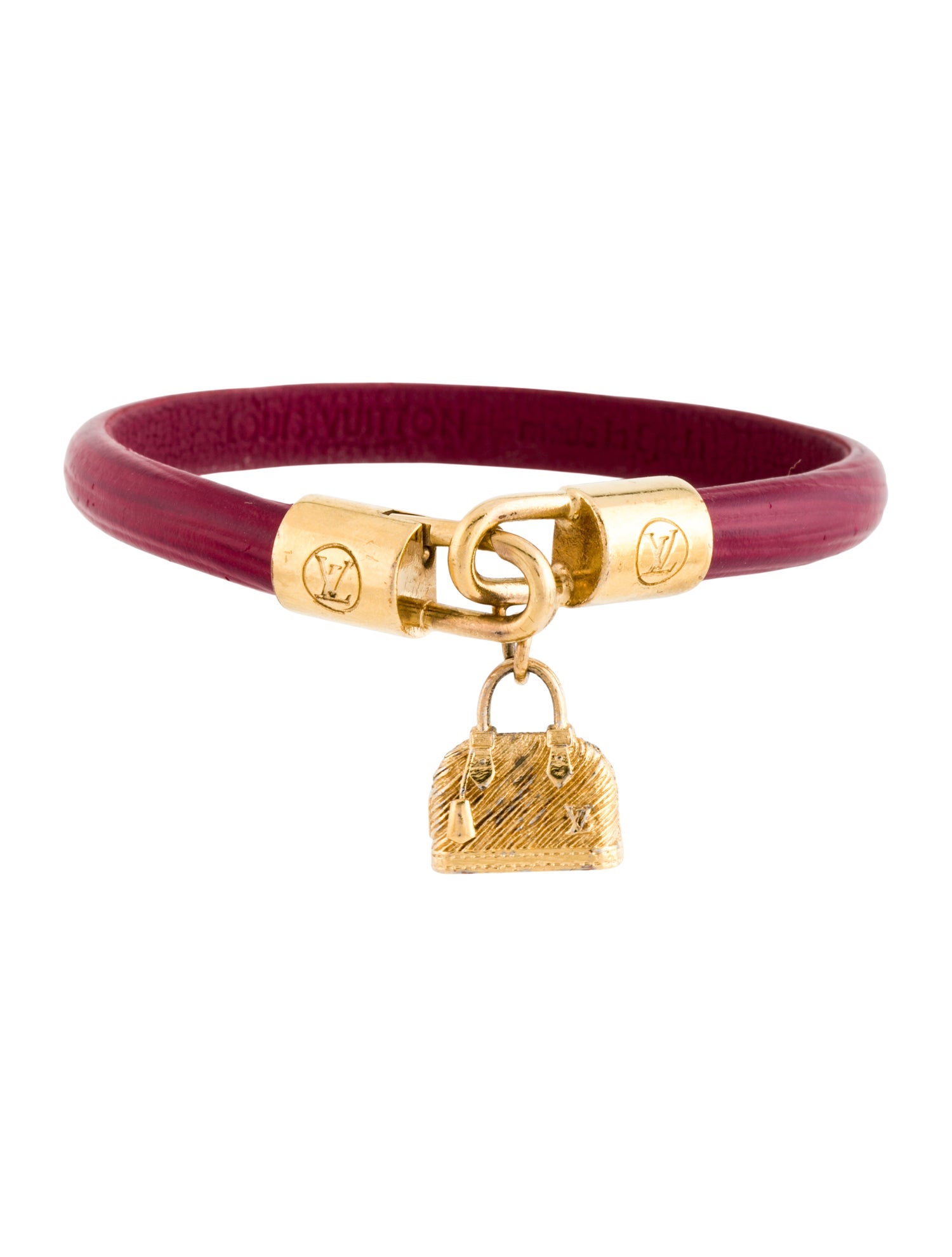 Louis Vuitton Leather Charm Bracelet