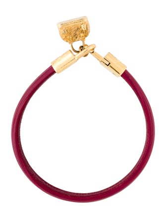 Louis Vuitton Leather Charm Bracelet