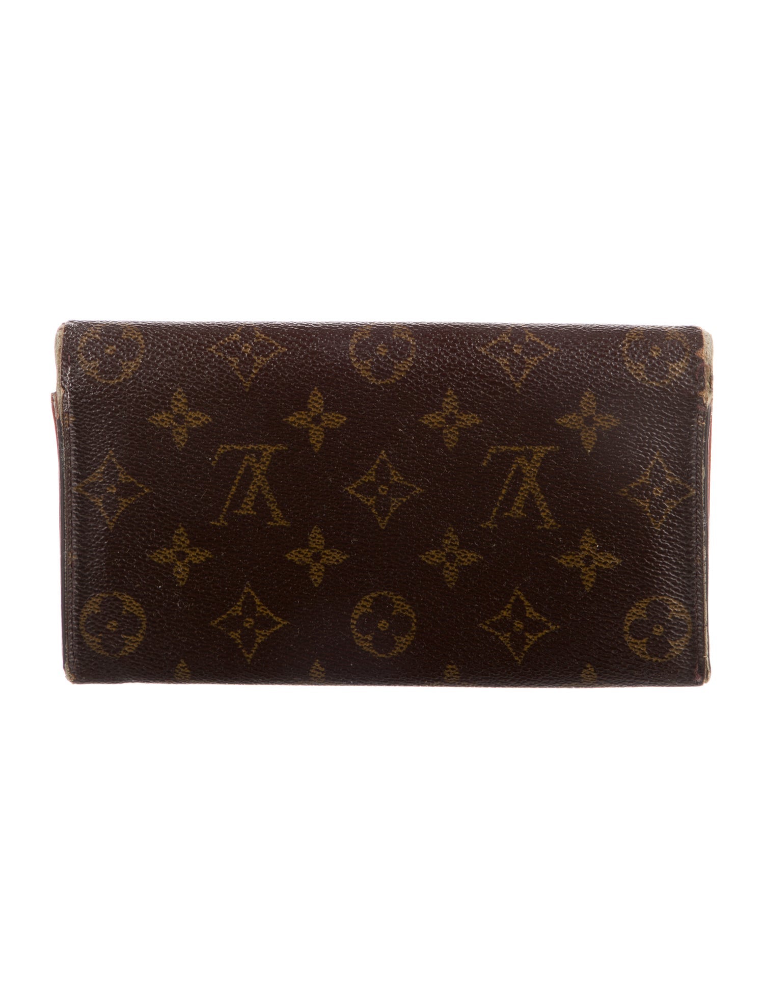 Louis Vuitton LV Monogram Coated Canvas Sarah Wallet