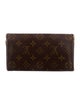 Louis Vuitton LV Monogram Coated Canvas Sarah Wallet