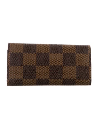 Louis Vuitton 2002 Damier Ebene Pattern Key Holder